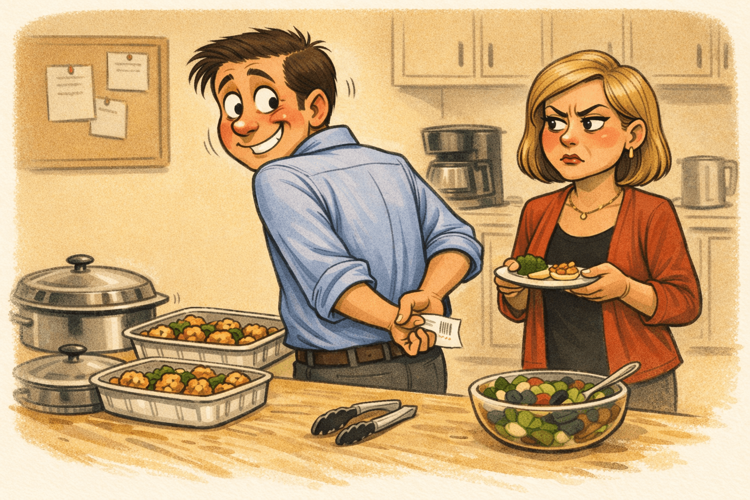 Mandatory Potlucks and the Art of Not Cooking