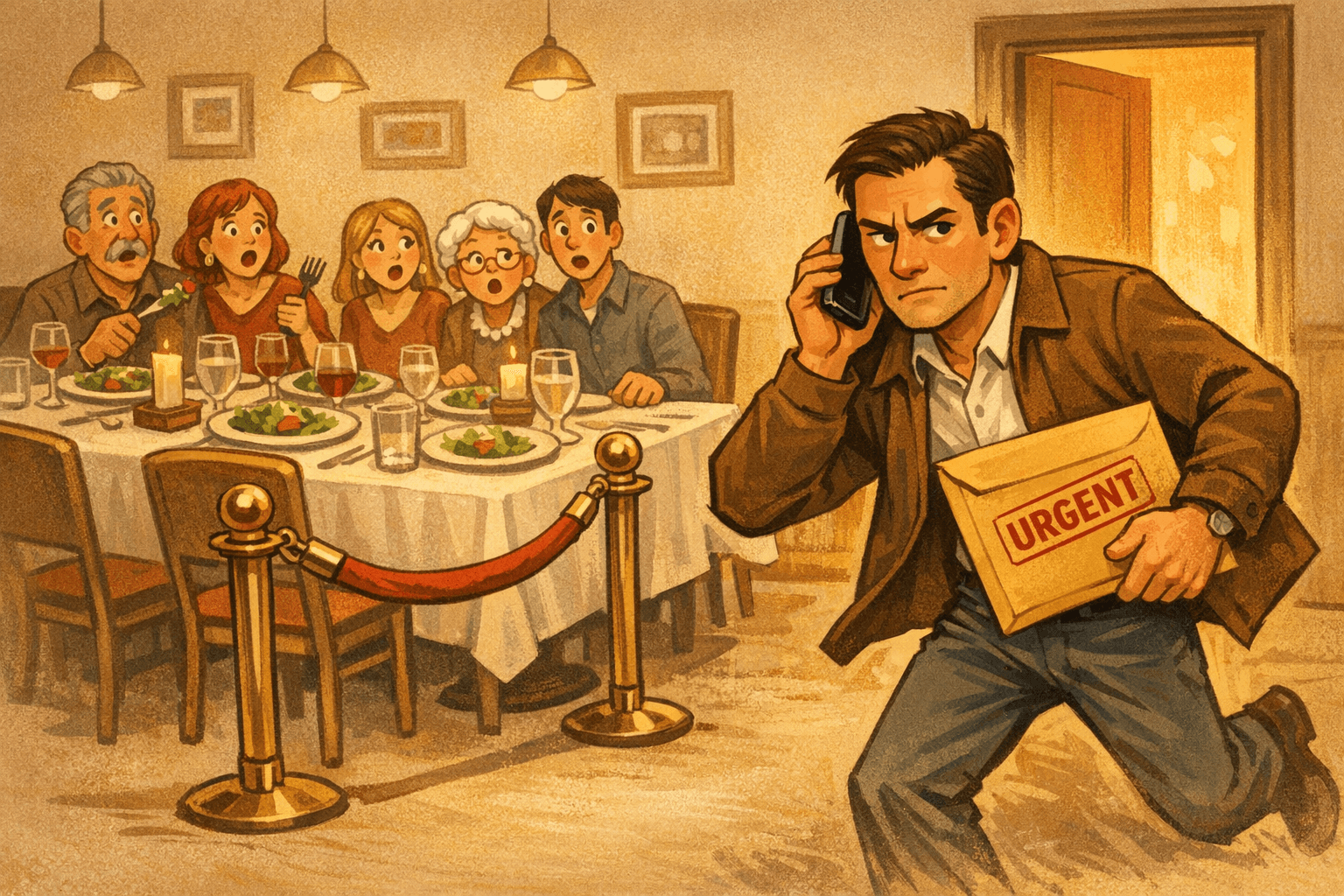 How to Flee Dinner Like a Polite Fugitive