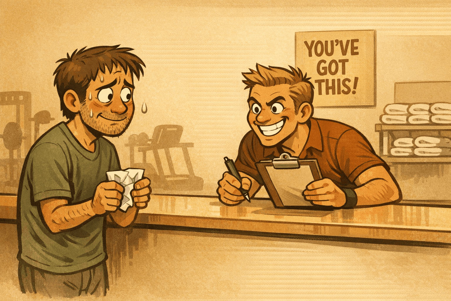 Escaping the Gym Without a Pep Talk Trap