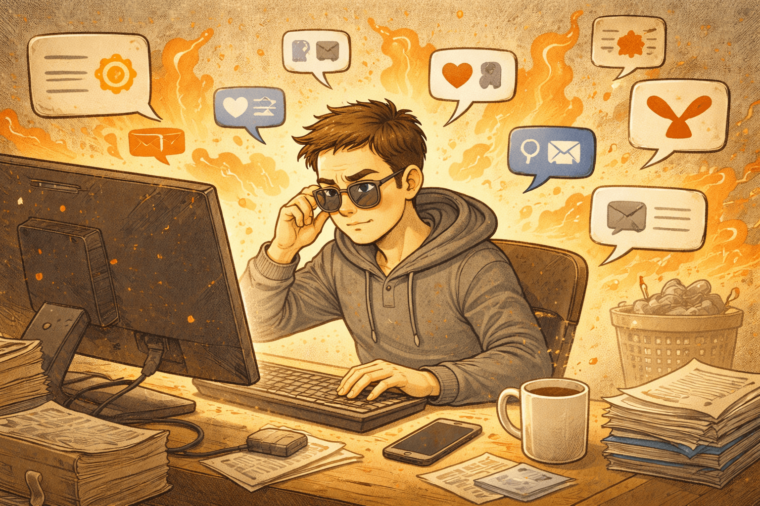 Never Log Off Mid Flame War Like a Coward